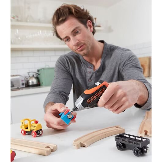 BLACK+DECKER Atornillador a Batería 3.6V, Batería de litio 1.5Ah, Carga Rápida, 5.5Nm de Torque BCF611CK - Imagen 5