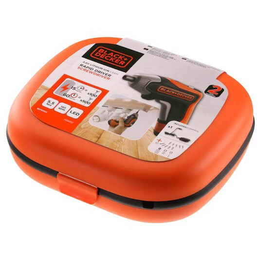 BLACK+DECKER Atornillador a Batería 3.6V, Batería de litio 1.5Ah, Carga Rápida, 5.5Nm de Torque BCF611CK - Imagen 15
