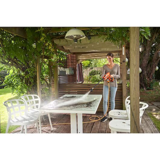 BLACK+DECKER Hidro limpiadora 18V, batería 2Ah, presión de 24 bares BCPC18D1-QW - Imagen 17