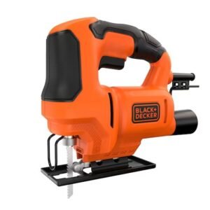 BLACK+DECKER Sierra de calar con cable 400W, 3000 cpm, carrera de 18 mm, corte en bisel ±45° BES602-QS