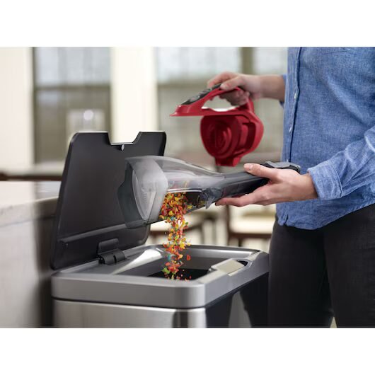 Black+Decker Aspirador Recogetodo ciclónico inalámbrico, Gris/Rojo, 10.8 V DVA315J-QW - Imagen 7