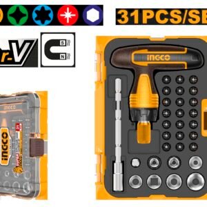 Set de destornillador 31 Piezas mango en T INGCO HKSDB0318